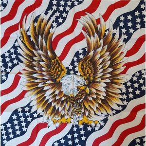 Fostex Garments - Bandana USA flag + eagle (kleur: Miscellaneous / maat: NVT)