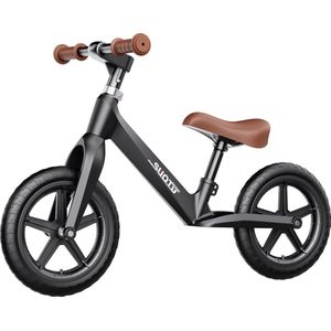Suotu Loopfiets - Speelgoed Vanaf 1-5 jaar - Jongens en Meisjes - Kinderstep - 2.12kg lichtgewicht - Zwart