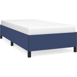 vidaXL - Bedframe - zonder - matras - 80x200 - cm - stof - blauw