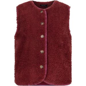 YDENCE- GILET EVELYNN- BURGUNDY/LILAC -MAAT M