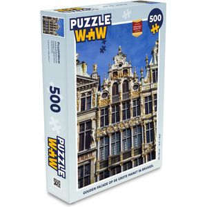 Puzzel Architectuur - Goud - Grote markt - Brussel - Legpuzzel - Puzzel 500 stukjes