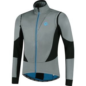 Rogelli Brave Winterjack - Fietsjack Heren - Grijs/Zwart/Blauw - Maat 3XL