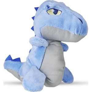 Dinosaurus Zittend (Blauw) Pluche Knuffel 24 cm - Speelgoed Dino World Parc Knuffels voor Kinderen Jongens Meisjes - T-Rex Plush Toy - Dragon Jurassic Draak Draken Dino's
