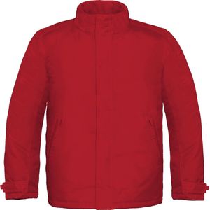 B&C Mens Real+ Premium Windproof Thermo-Isolated Jacket (Waterdichte PU Coating) (Diep rood)
