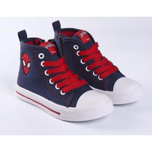 Spiderman sneakers - jeans - rits - veters - maat 24