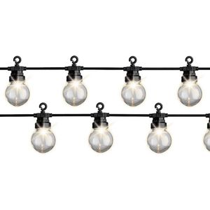 Lumineo - LED partylights - buiten - warm wit licht - 20 globe lampen - 9,5m Starterset