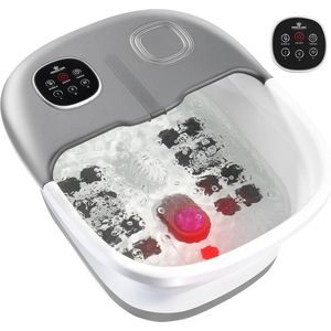 Voet Spa met Warmte, Massage en Afstandsbediening - Opvouwbare Voetmassager met Bubbels en Trillingen