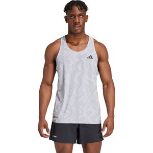 adidas Performance Ultimate HEAT.RDY Engineered Running Singlet - Heren - Grijs- L