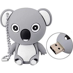 Ulticool USB-stick koala beer grijs 128GB high speed (USB 3.0)