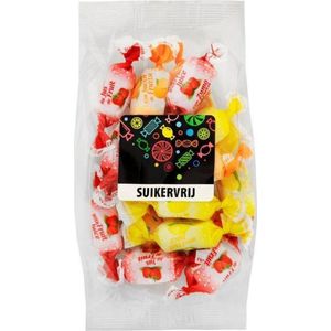 Bakker snoep - SUIKERVRIJE FRUITTOFFEES - Multipak 12 zakken