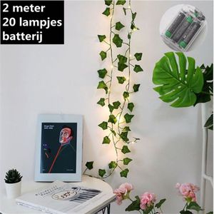 Xtraworks - Esdoornblad Lichtslinger - werkt op batterij - 20 lichtjes - 2 meter