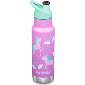 Klean Kanteen - RVS Thermosfles Kid Classic 355ml (w/Sport Cap) - Unicorn pink