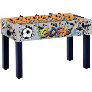 Garlando F-1 Goal Voetbaltafel - Kickertafel - Telescopische stangen - Voetbal - Goal print - voor kinderen tot 10 jaar - inclusief 2 balletjes