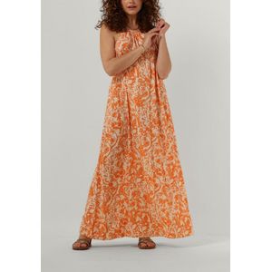 Object Jibra S/l Long Dress Jurken Dames - Kleedje - Rok - Jurk - Oranje - Maat 38