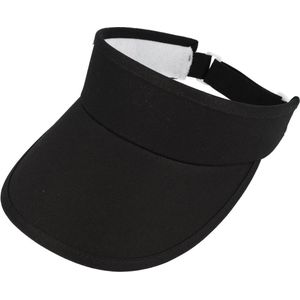 Zonneklep Stevige Klep Verstelbaar Maat 54cm - 59cm Zwart