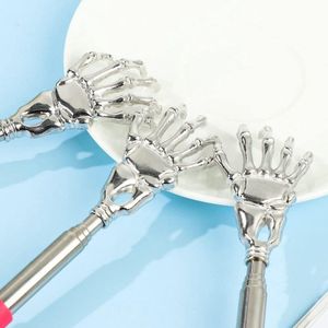 Skelet Hand Back Scratcher - Uitschuifbaar - Roestvrij Staal - Rug- & Lichaamsmassager - Hoofd Scratcher - Grappig - Roze