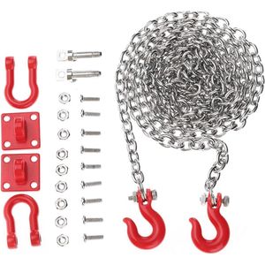 Trekhaak aanhangwagenveiligheidsketting - RC sleepketting - U-vormige metalen reddingshaak - RC auto - aanhangwagenketting - Crawler auto-montage - kwaliteitscontent in .