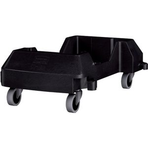Rubbermaid Afvalbak Rijdend Onderstel - Slim Jim - Zwart