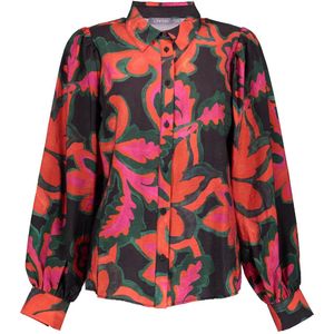 Geisha Blouse Blouse Met Bloemenprint 43937 20 000999 Black/raspberry Dames Maat - S