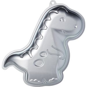 Kitchencraft Bakvorm Dinosaurus 22 X 32 X 5 Cm Aluminium Zilver