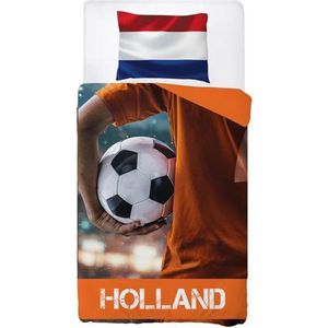 Snoozing Holland Dekbedovertrek - Eenpersoons - 140x200/220 cm + 1 kussensloop 60x70 cm - Oranje