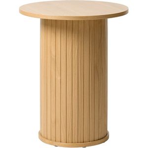 Olivine Lenn houten bijzettafel naturel - Ø50 cm