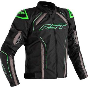 RST S-1 Ce Mens Textile Jacket Black Green Grey 48 - Maat - Jas