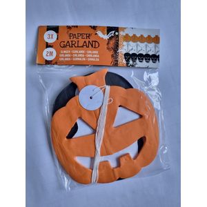 Halloween slingers guirlande, 2m, 3 per setje