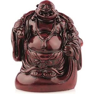 Boeddha Rood Staand met Kruik (9 cm)