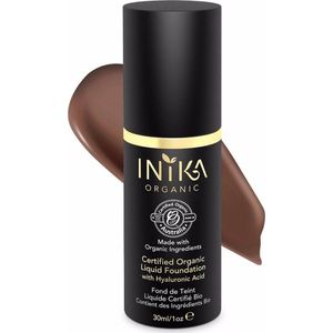 Inika Biologisch Vegan Liquid Foundation met Hyaluronzuur Cocoa