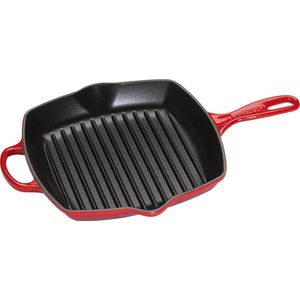 Le Creuset Gietijzeren vierkante grillpan Kersenrood 26cm