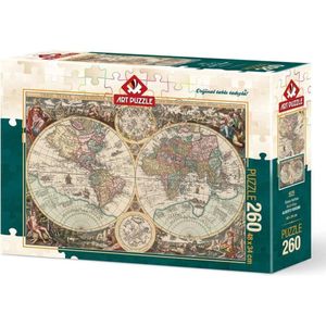 World Map Puzzel 260 XXL Stukjes