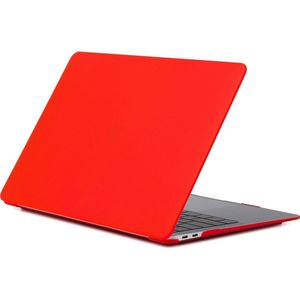 Mobigear Matte Case geschikt voor Apple MacBook Air 13 inch A1932, A2179, A2337 (2018-2020) Hoes Hardshell MacBook Case - Rood