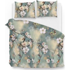 Zohome Indie Dekbedovertrek - Tweepersoons - Katoen - 200x200-220cm - Blauw