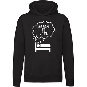 Dream to dare hoodie | dromen | durven | prestatie | bereiken | grappig | unisex | trui | sweater | hoodie | capuchon