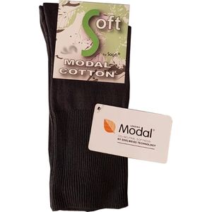 6-Pack Modal Comfort Grey Modal Katoen Sokken - Grijs - Unisex - Maat 36-42