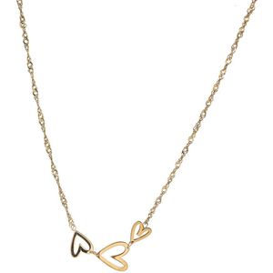 Go Dutch Label Collier Heart Wave Goud