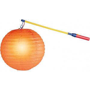 Lampionstokjes - Pakket met 5 lampion stokjes met lichtje