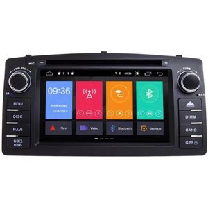 Toyota Corolla 2002-2007 Android 10 navigatie en multimediasysteem ingebouwde CarPlay Bluetooth USB WiFi Sd Kaart  DVD Speler 2+16GB