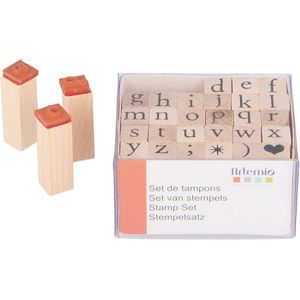 Artemio houten stempels alfabet 1 cm