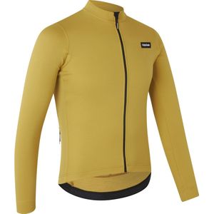 GripGrab - Gravelin Merinotech Thermo Fietsshirt Lange Mouwen Merino Wielrenshirt Cycling Jersey - Mosterd Geel - Heren - Maat S