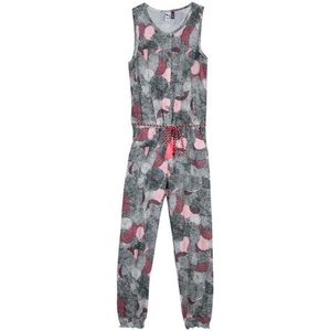 3pommes - jumpsuit - zwart figuren - zonder mouw - 2/3y - Maat 92/98