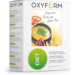 Oxyform diëtetieke thaise soep | Set van 2 voordelige etuis (12 maaltijden) I 86 cal per eiwitsoep I Poederbereiding I Laag in Vet Calorieën Suikers I Verrijkt met vitamines