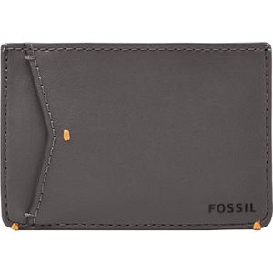 FOSSIL Kaarthouder Joshua Vegan Cactus Card Case Lead Gray Grijs
