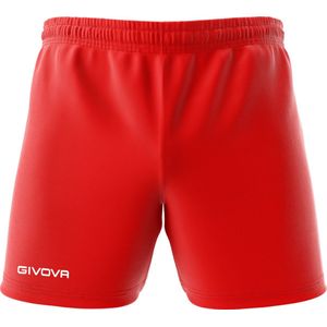 Short Givova Capo, P018, korte broek rood, maat XL, geborduurd logo