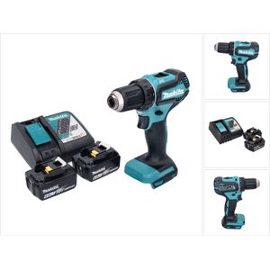 Makita DDF 485 RG accuboormachine 18 V 50 Nm borstelloos + 2x accu 6.0 Ah + lader