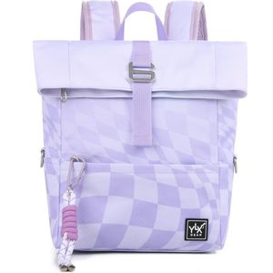 YLX Original Backpack Kids Lilac Wavy Checkered