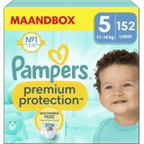 Pampers Premium Protection - Maat 5 (11kg-16kg) - 152 Luiers - Maandbox