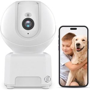 Equivera Honden Camera - Beveilingingscamera - Huisdiercamera - WiFi - Petcam - Eenvoudige Installatie - Indoor Camera