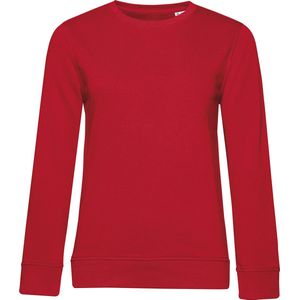 Organic Inspire Crew Neck Sweater Women B&C Collectie Rood maat XS